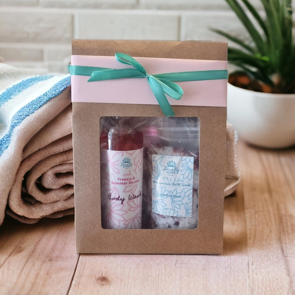 Body Wash and Bath Soak Gift Pack - Dusty Blend
