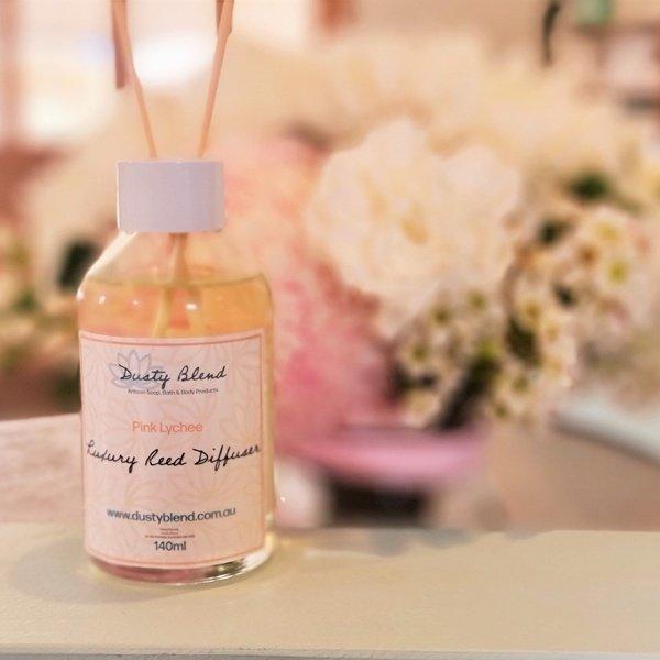 Luxury Reed Diffuser - Pink Lychee - Dusty Blend
