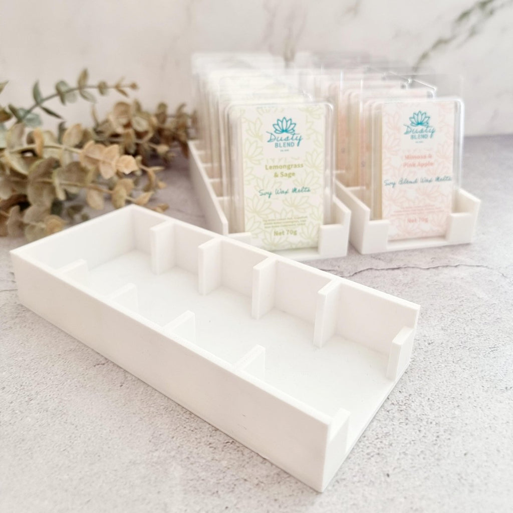 Soy Wax Melt Display Stands - White - Dusty Blend