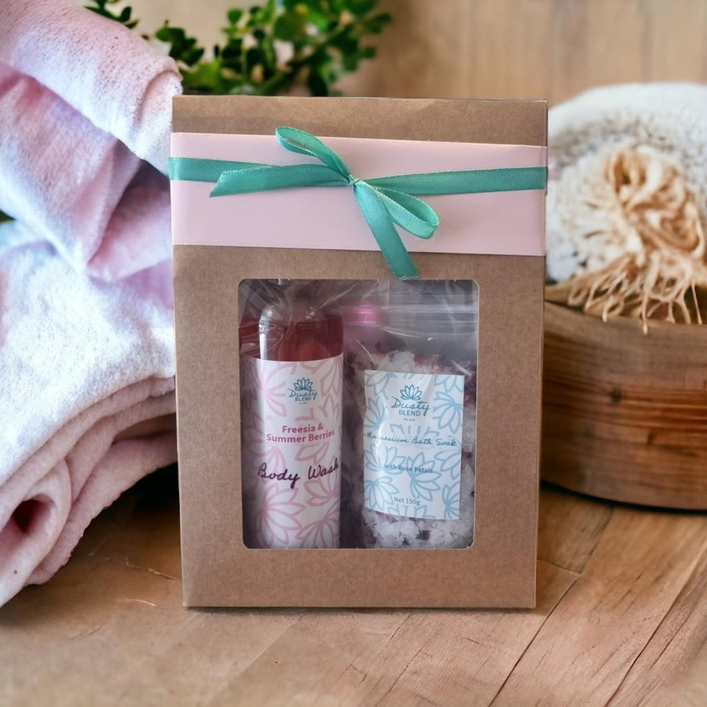 Body Wash and Bath Soak Gift Pack - Dusty Blend