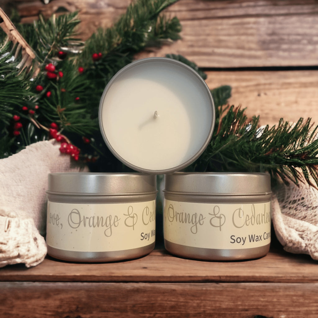 Christmas Candle - Clove, Orange & Cedarleaf - Dusty Blend