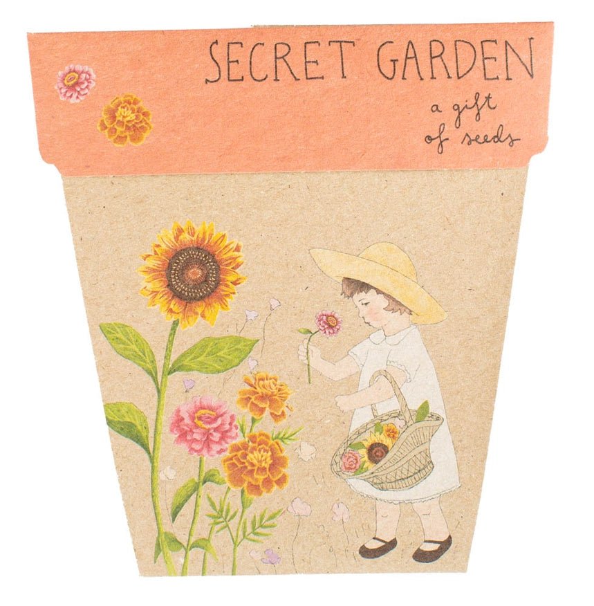 Gift of Seeds Greeting Card - Secret Garden - Dusty Blend