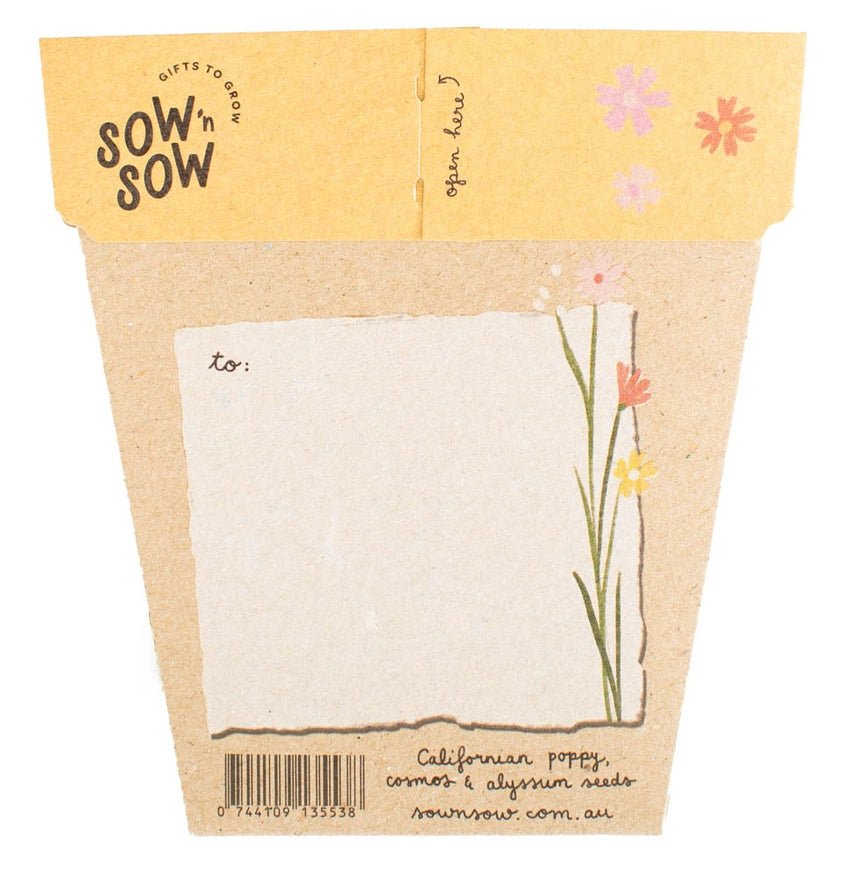 Gift of Seeds Greeting Card - Wildflowers - Dusty Blend