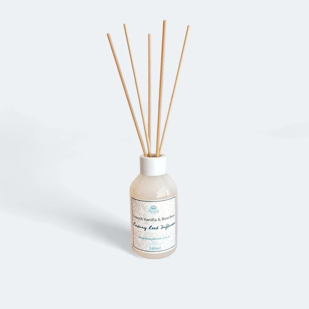 Luxury Reed Diffuser - French Vanilla & Bourbon - Dusty Blend