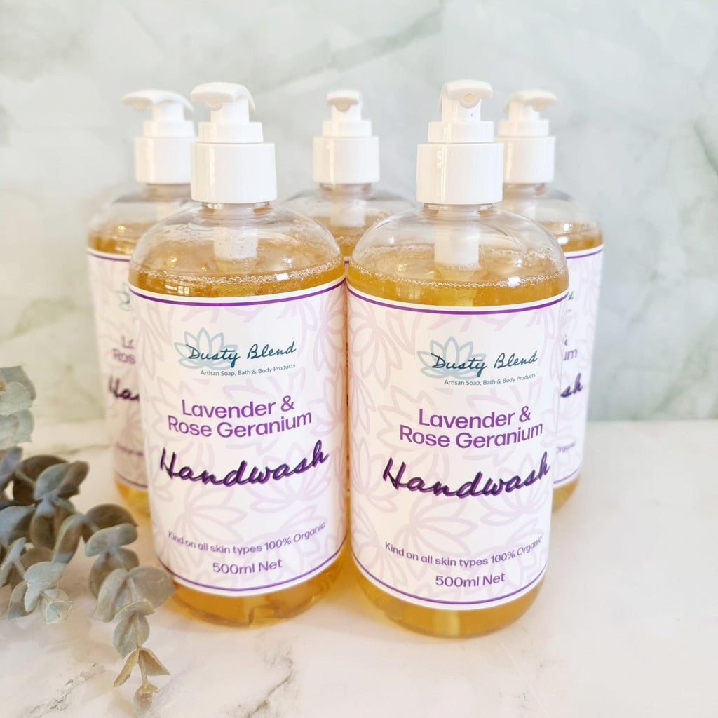 Natural Handwash - Lavender & Rose Geranium - Dusty Blend