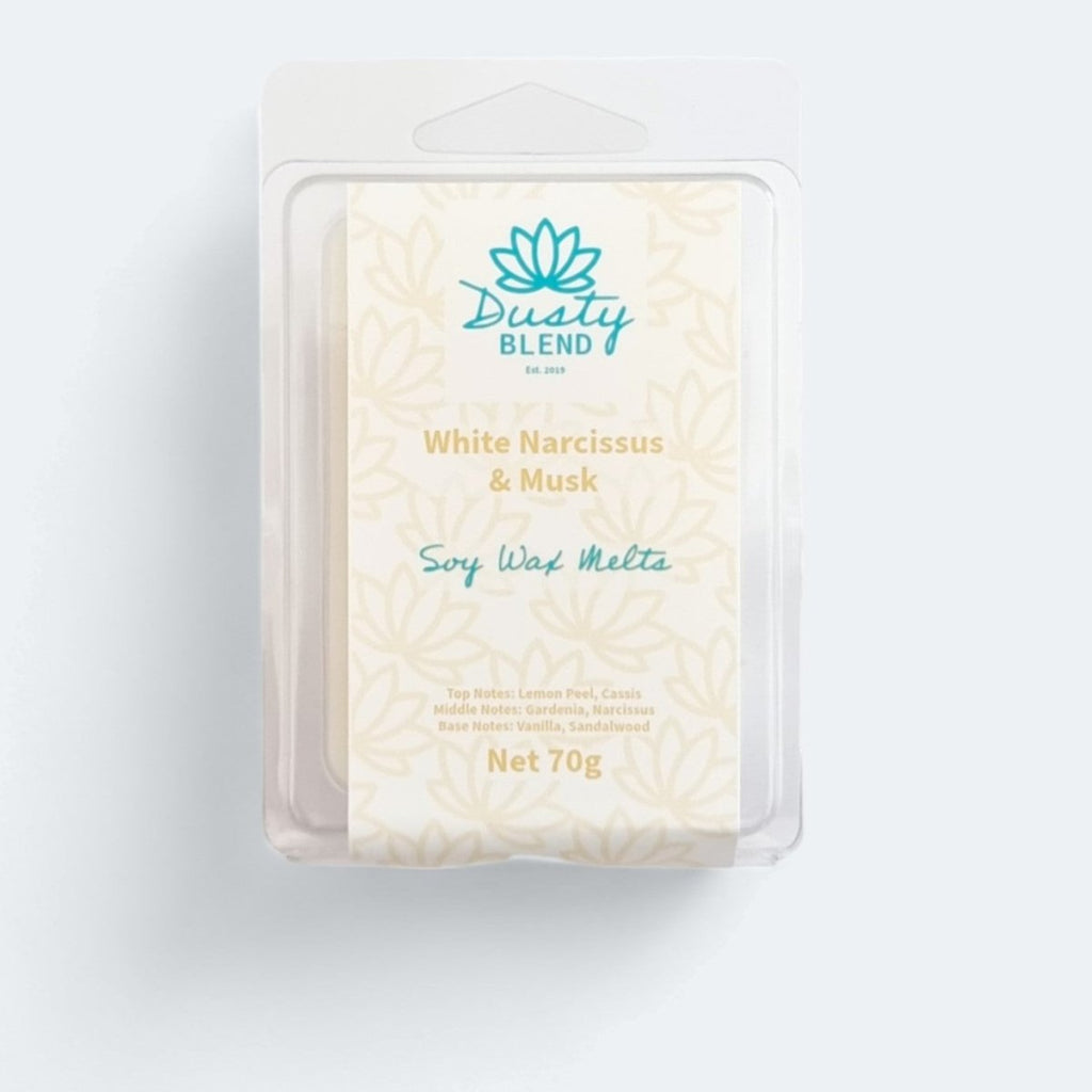 Soy Wax Melts - White Narcissus and Musk - Dusty Blend